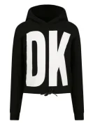 Mikina | Cropped Fit DKNY Kids 	čierna	